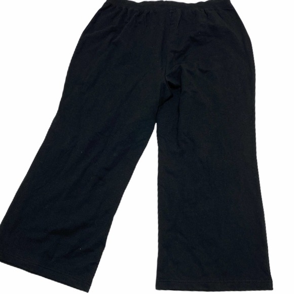 BLACK Talbots Petites Casual Flare Leg Pants - Picture 8 of 11